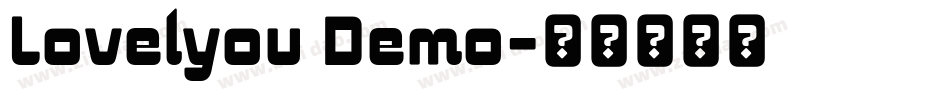 Lovelyou Demo字体转换